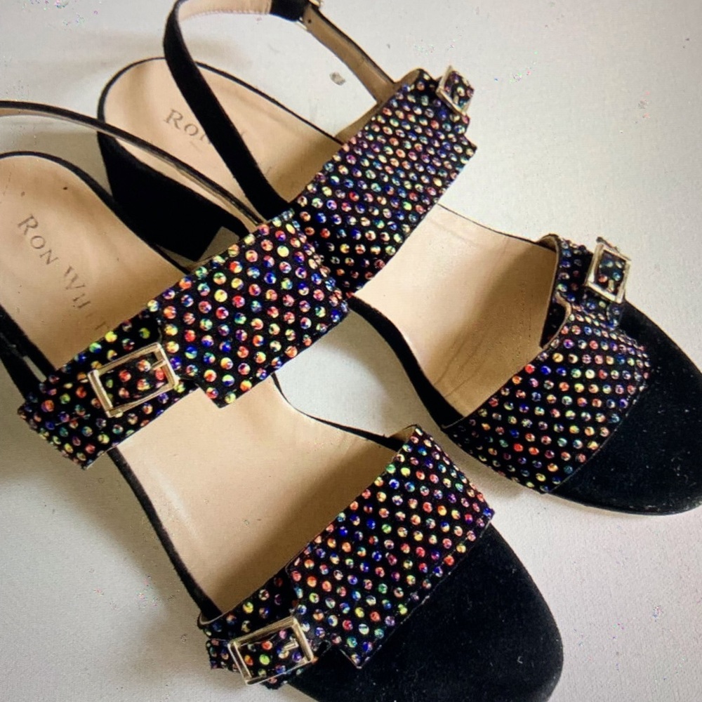 Ron White Summer Strappy Low Stacked Heel Sandals 40